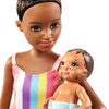 Barbie grp12/grp10 lalka opiekunka + bobas + akcesoria