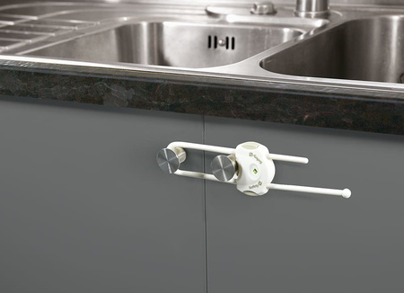 Zabezpieczenie cabinet slide lock grey 186945 