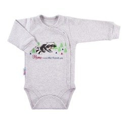 Body rozpinane trip szary/bordowy 062