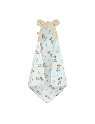 Bambusowy kocyk do fotelika Rayan z minky smoked pearl 90x90cm 425697