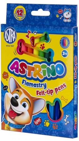 Flamastry okrągłe Astrino 12kol 159997