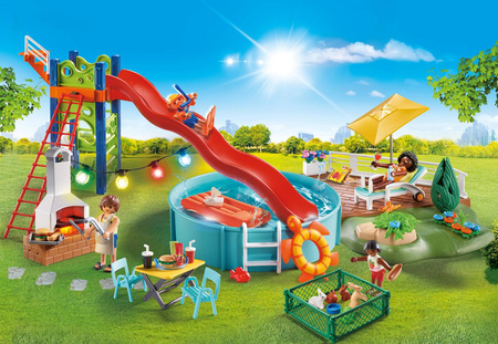 Playmobil 70987 Przyjęcie przy basenie ze zjeżdżalnią 709875