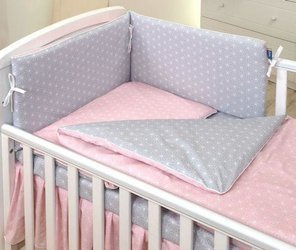 Amy pościel 3-elem. 100x135cm geometric rozeta szaro-róż. K3 691757