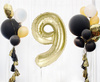 Balon foliowy B&C cyfra 9 szampańska 85 cm AA 189278