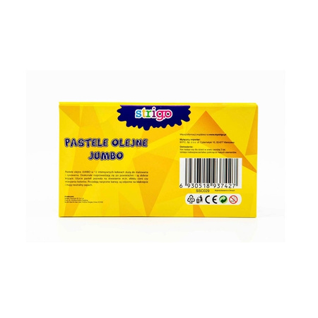Strigo Pastele olejne jumbo 12 kolorów 937427