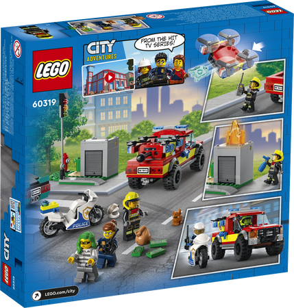 Lego 60319 City Akcja strażacka i policyjny pościg