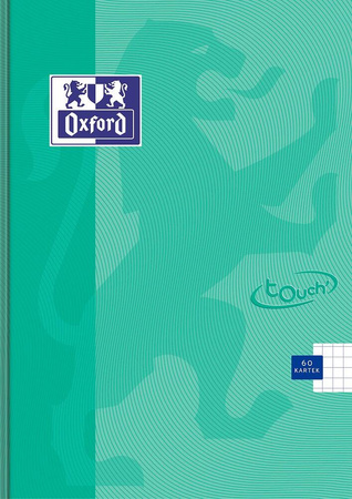 Brulion Oxford A5 60k krata 90g MO Touch pastel turkus szyty 389866