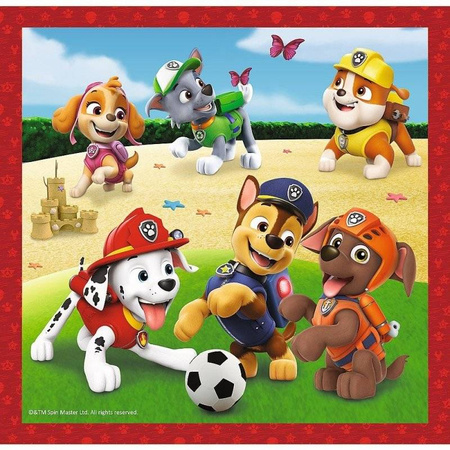 Puzzle Trefl 3w1 Wesołe pieski Paw Patrol 348675