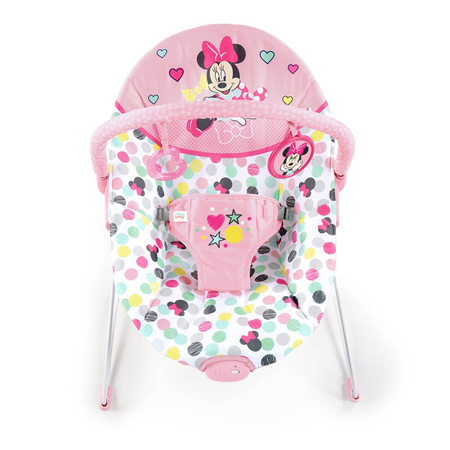 DISNEY BABY Leżaczek z wibracją Myszka Minnie Spotty Dotty 0m+ do 9kg 122291