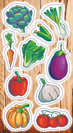 Naklejki Warzywa 141240