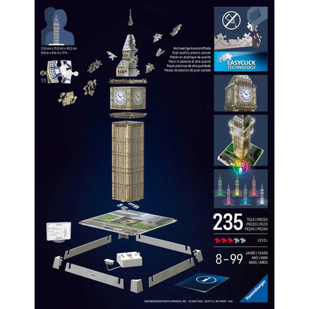 Puzzle Ravensburger 3D Iconics Big Ben 080251