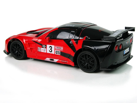 Auto sportowe R/C 1:24 Corvette C6.R czerwone 2.4G światła 756716