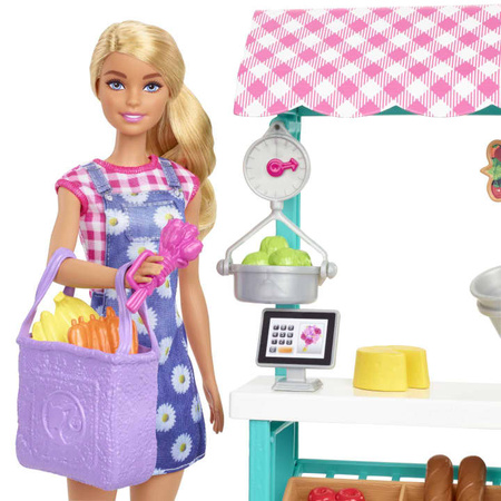 Barbie HCN22 Targ farmerski Zestaw + lalka 015542