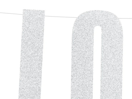 Baner Love srebrny 21x55cm 785328