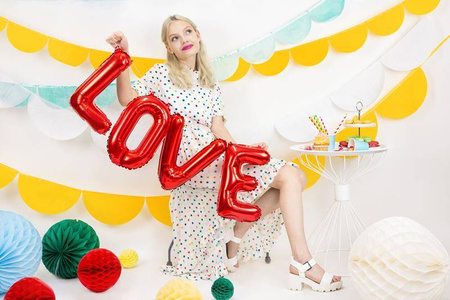 Balon foliowy love 140x35cm czerwony 788602