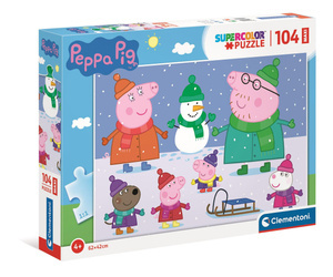 Clementoni Puzzle 104 Maxi Super Kolor Peppa Pig 237524