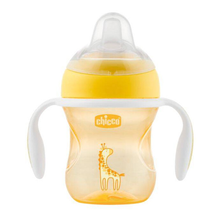 Chicco Pierwszy Kubek Treningowy z Miękkim Ustnikiem Neutral 4m+ 069996