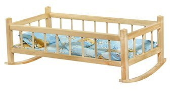 Kołyska dla lalek duża z pościelą 004012 /4/