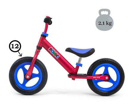 Rowerek biegowy Sonic Red 125696 Rower