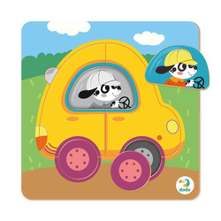 Puzzle Sorter Mini 5 El. Samochód 242978