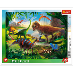 Puzzle trefl 25 ramkowe dinozaury 313437