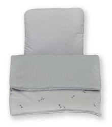 Amy kołdra + poduszka do wózka pure grey 800480