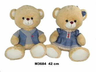 Plusz miś 42cm w ubranku 162779