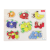 Trefl Zabawka drewniana Puzzle medium Fruits 616347