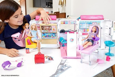 Barbie frm19 karetka mobilna ze światłem i dźwiękiem
