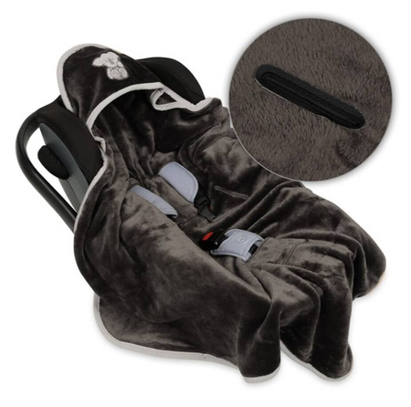 Babymatex Kocyk z mikrofazy z kapturkiem Koala 95x95 065412