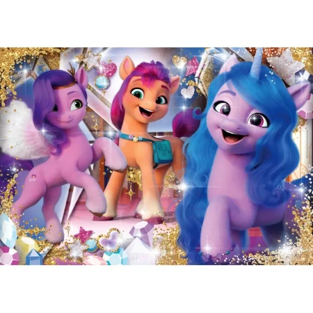 Clementoni Puzzle 104 Super Kolor MLP z ozdobami 203451