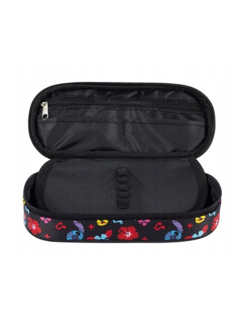 PIÓRNIK SASZETKA USZTYWNIONA Z WEWNĘTRZNĄ KLAPKĄ STITCH BLACK ALOHA 679834