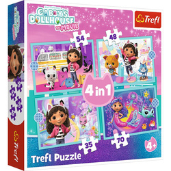 Puzzle Trefl 4w1 Gabby's great adventure 346701