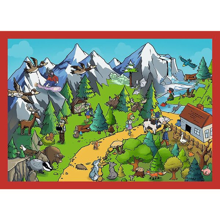 Puzzle Trefl 4w1 Podróże Treflików 346756