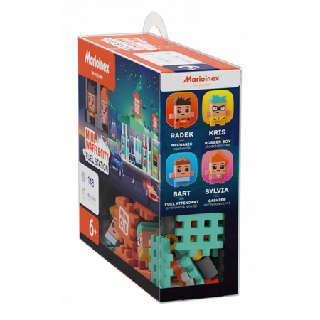 Klocki Waffle Stacja benzynowa 148el 906996