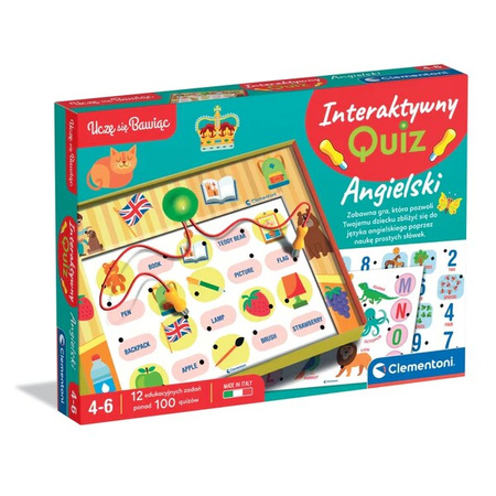 Clementoni Uczę się bawiąc! Interaktywny quiz Angielski 509430