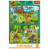 Puzzle Trefl 2x24 Małe dinozaury 344370