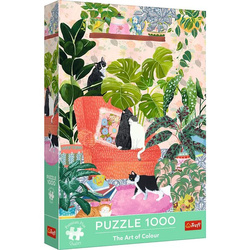 Puzzle Trefl 1000 Premium Plus The Art of Colour Nie ma to jak w domu 108927