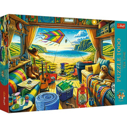 Puzzle Trefl 1000 Premium Plus Tea Time Kamperem w podróży 108514