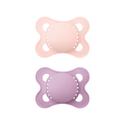 Mam Baby Smoczek uspokajający 2 szt Original Silky 2-6m Matt Girl 831195