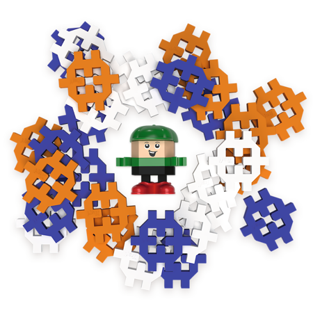 Trefl Klocki Connect Pocket 35 Boy Adi 619812