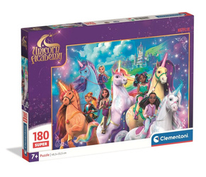 Clementoni Puzzle 180 Super Kolor Unicorn Academy 298020