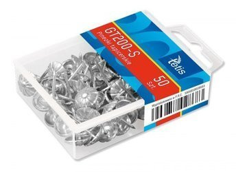 Pinezki tapicerskie tetis srebrne 50szt 028683 /12/