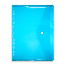 Teczka kopertowa a4 z europerforacją niebieska penmate