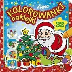 Książeczka zima kolorowanki,naklejki 810265