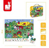 Puzzle obserwacyjne w walizce farma 24 elementy janod 326609
