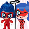 Miraculous Biedronka i Czarny Kot Chibi Amusement Park rozrywkowy 505532