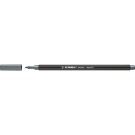 Stabilo Flamaster Pen 68 metallic srebrny 530132