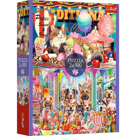Puzzle Trefl 2x500 Puszyści przyjaciele 374957