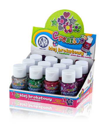 Klej brokatowy 40ml z konfetti 132300 astra